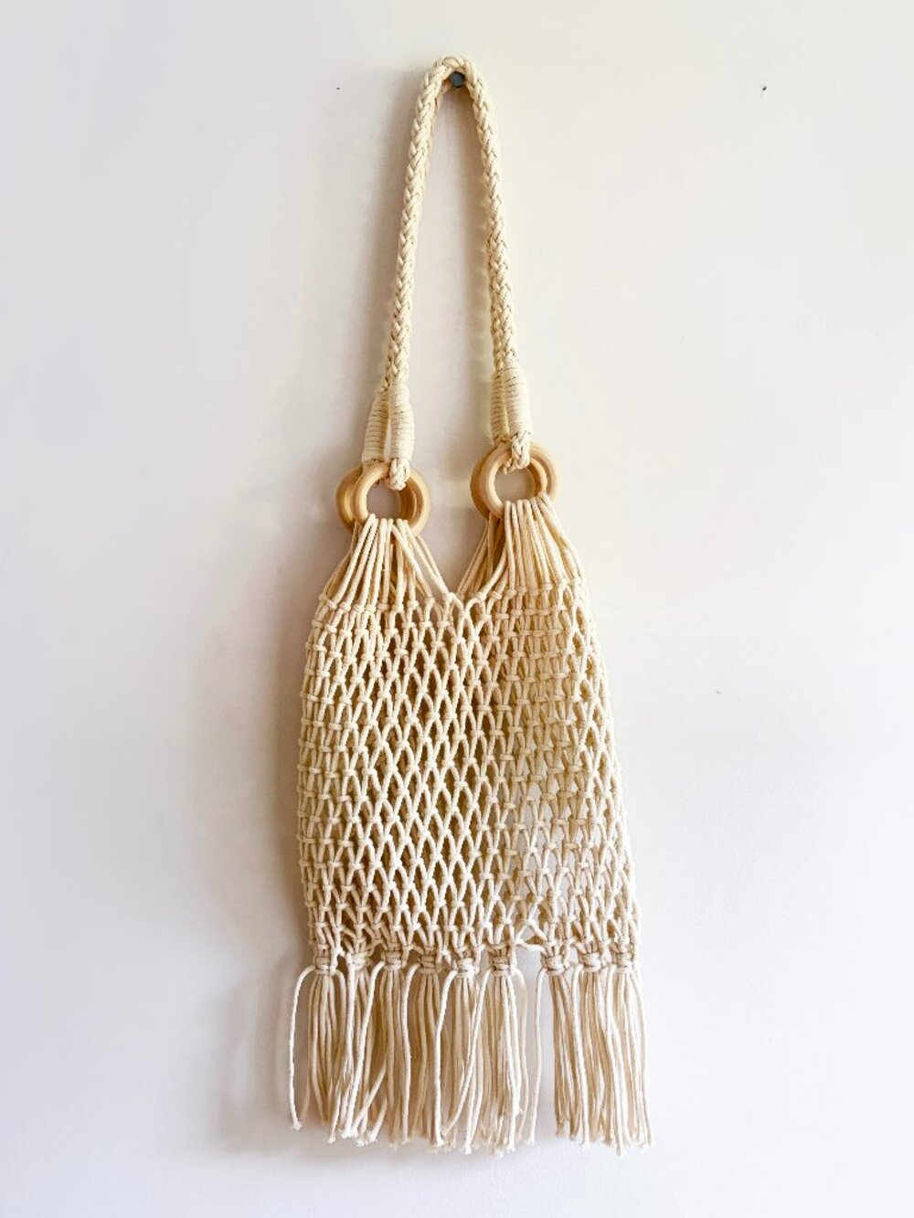 Macrame Fringe Shoulder Bag